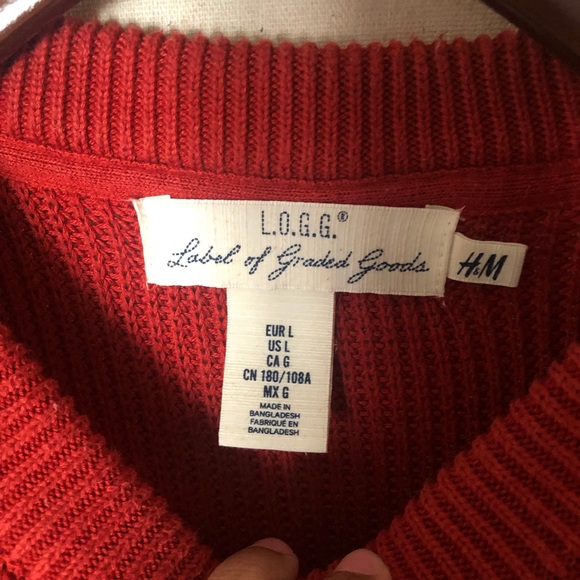 Red-Orange Sweater - Picture 3 of 5